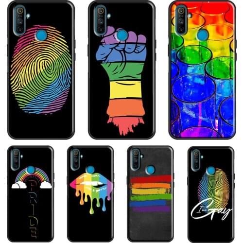 Gay Pride Flag LGBT For OnePlus 9 Pro 8 Pro Nord 8T 9R Case For OPPO Realme 8 Pro Q3 6 7 Pro C15 C3 GT Cover