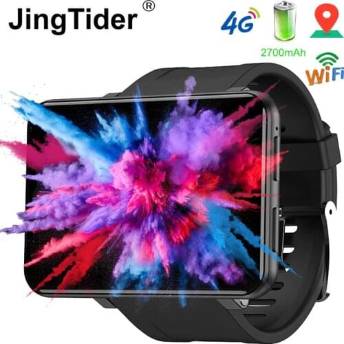 JingTider DM100 4G Smart Watch 2.86" IPS 3GB /32GB MTK6739 Quad Core Android 7.1 Smartwatch 2700mAh Battery IP67 Waterproof GPS