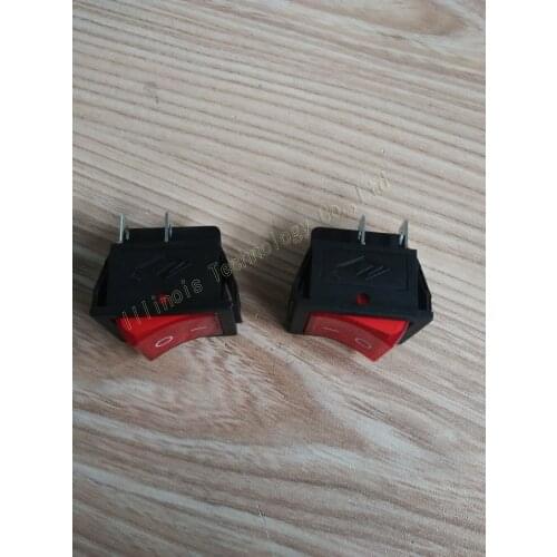 Push button switch ON OFF 20A AC250V black Rocker Switches 31*25 red light 4 legs 5pcs/lot