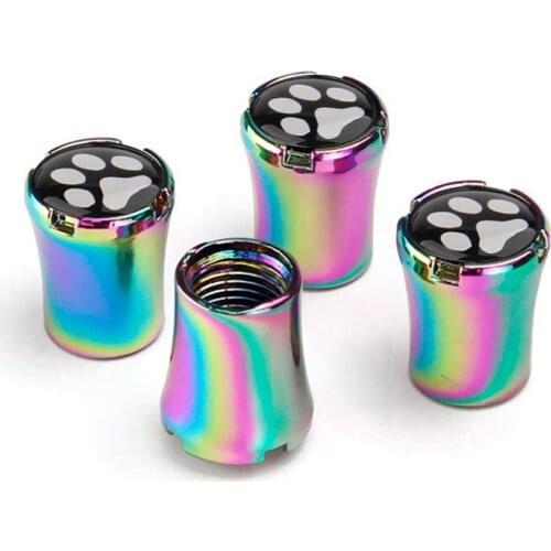 4pcs/Lot Foot Car Tire Valve Caps For Range Rover Sport I322 I405 Evoque Wheel Tires Air Dust Waterproof Screw Airtight Cap