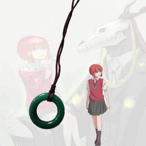 The Ancient Magus' Bride Kore Yamazaki Manga Hatori Chise Costume jade Green Necklace Cosplay Accessory Gift Anime Prop