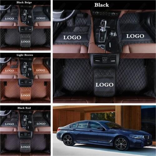 Custom Car Floor Mats for BMW 5 Series 520i 525i 528i 535i 540i 545i 550i E39 E61 F10 F11 G30 G31 Leather Auto Carpet Cover