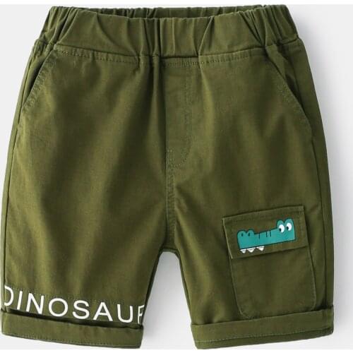 Summer Boys Cargo Pants Letter Childrens Knee Length Pant Cartoon Animal Pattern Hang Out Shorts Cool Little Boy Street Clothes