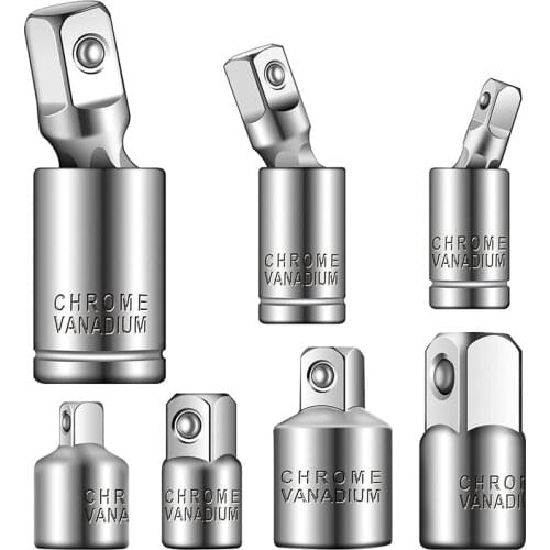 7 Pieces Socket Adapter Set ,3 Pieces Universal Joint Swivel Socket Adapter,4 Pieces Square Ratchet Socket Adapter