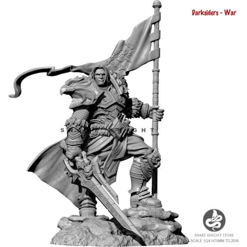 1/24 Resin Kits Soldier Model Self-assembled TD-202018