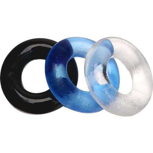 IKOKY Sex toys for Men Male Penis Sleeve Sex Products Penis Ring 3 pcs/set Cock Ring Silicone Delay Ejaculation Multi-color