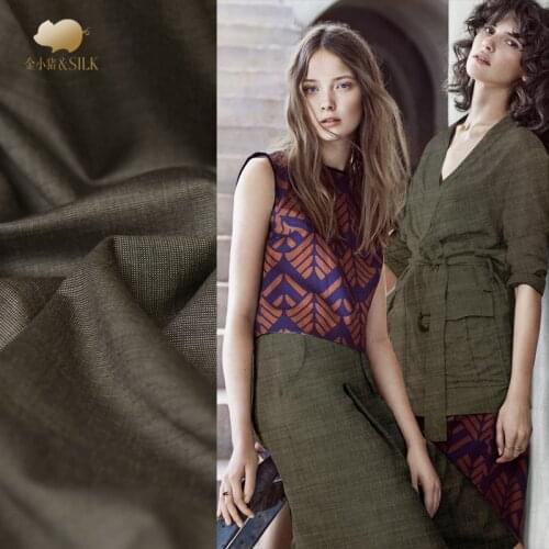 Dyed weaving wool fabric soft delicate jacket suits wool fabric wild fashion clothing pure wool fabric wholesale wool cloth