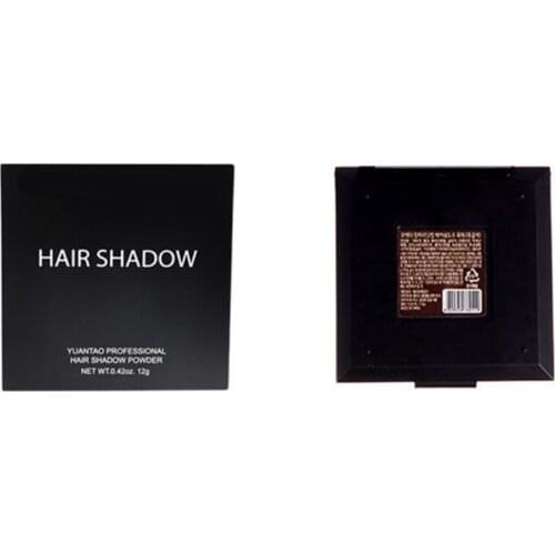 Q1QD Hair Shadow Powder Edge Control Hairline Powder with Puff Makeup Hair Concealer Cover for Women Men