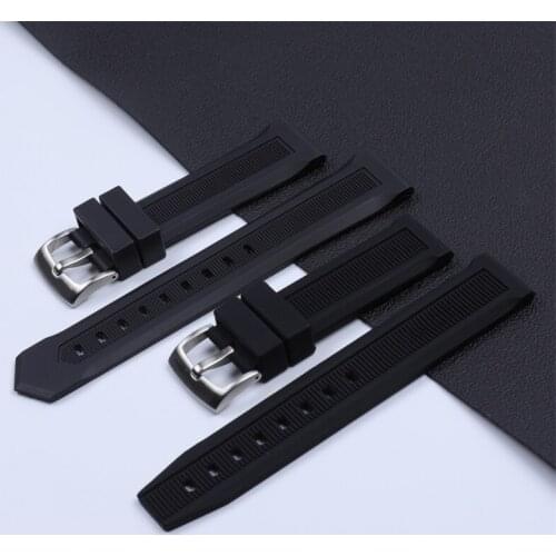 High-quality Nature Rubber Watchband 20mm 22mm Silicone Rubber Watch Band Belt For TAG strap For Heuer Buckle DRIVE TIMER