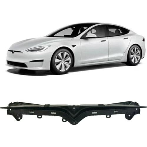 NEW For Tesla Model S 2016-2021 Front Bumper Grille Support Bar Trim 1062472-00-E Direct Replacement Black Grille 1062472-00-F
