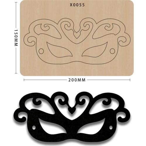 Template Stamps And Dies New Arrivals Mask Party Decoration Sexy Mysterious Suitable For Big Shot Machines