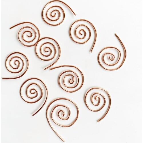 10pcs Brass Copper Wire Coil Spiral Snail Coil for Orgone Energy Projects DIY Accessories Home Decoration Accessories Modern
