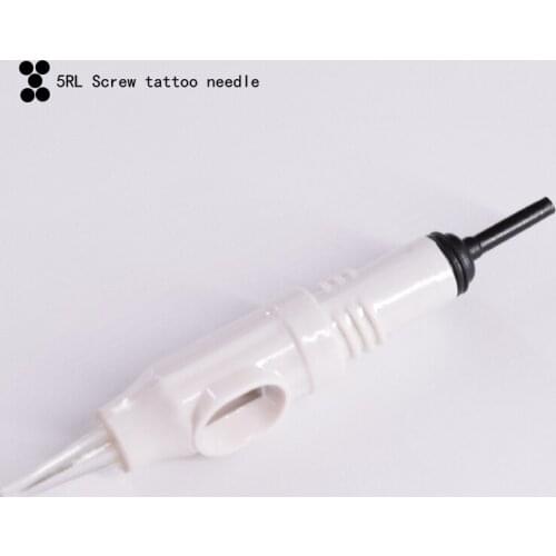 Tattoo Cartridge Needles 5RL 10Pcs Sterilized Permanent Makeup Eyebrow Lip Liner Microblading Needle for Electric Tattoo Machine