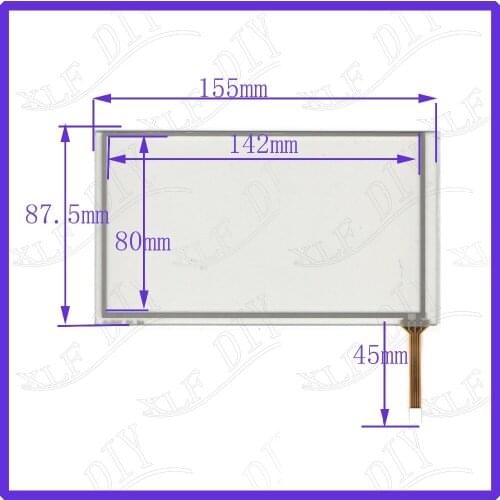 ZhiYuSun AI 2647 6.2inch 4 lines Resistance screen 155*87.5mm touch screen panel this is compatible 155mm*87mm