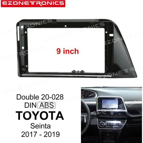 1/2Din Car DVD Only Frame Audio Fitting Adaptor Dash Trim Kits Facia Panel 9" For Toyota Seinta 2017-2019 Radio Player