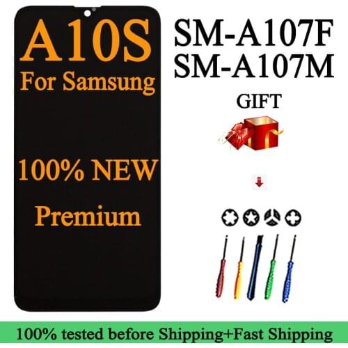 100% NEW LCD Display For Samsung A10S LCD A107F/DS A107 LCD For Samsung A10S A107 LCD Screen Touch Digitizer Assembly