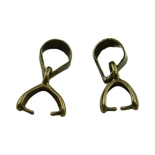 20 Pieces Pinch Bails Finding Connector Clasps Making Crafts For Pendants