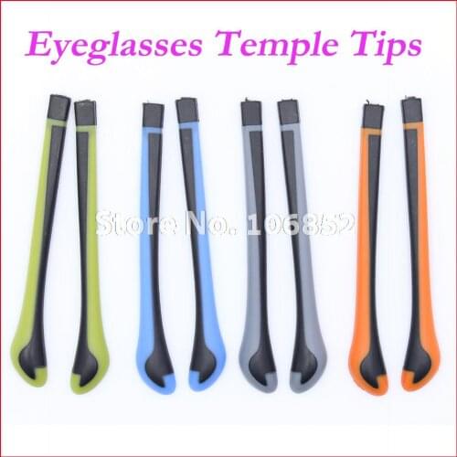 200pcs ET-002 Double Colors Anti Slip Eyeglasses Glasses Temple Tips Accessories For Optical Frame Temples