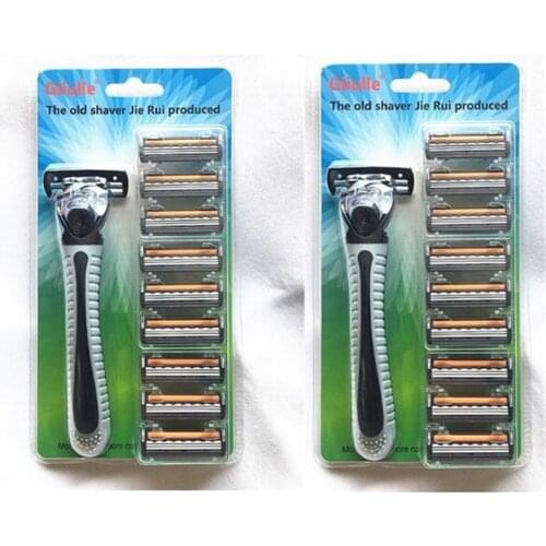 9 Pcs Shaving Blades Beauty Barber Tool Safety Razor MenS Shaving Blades Straight Replacement Head Navaja De Afeitar Rasoio