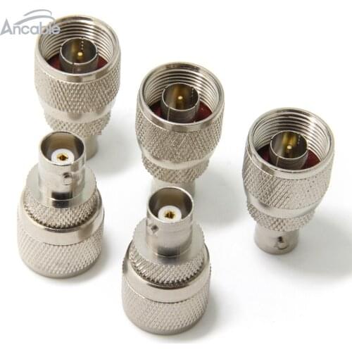 Ancable 5-Pack N-Type Male Plug to BNC Female Coaxial RF Connector Adapter