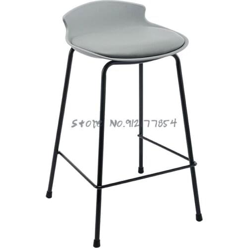 Bar Stools Modern Minimalist High-foot Island Bar Stools Home Bar Stools Mobile Phone Shop Milk Tea Shop High Stools