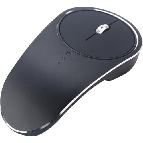 2.4GHz Mini Aluminum Alloy Wireless Mouse Silent Click Compact Soundless Optical Mice for Laptop PC