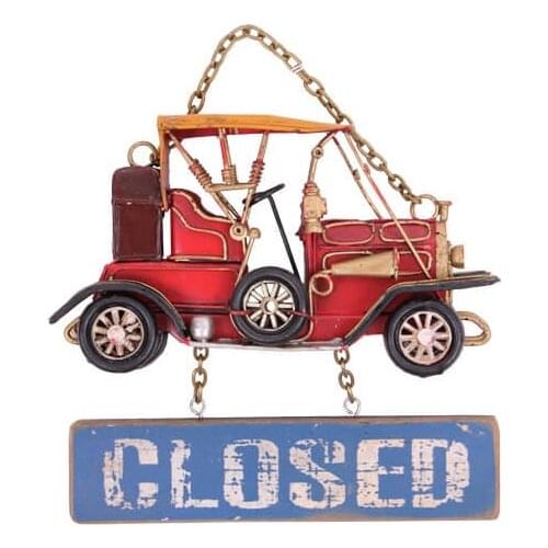 Decorative Metal Closed Lettering Nostalgic Car Decorated - Cafe, Restaurant, Hotel Door Wall Lettering Gift, Trinket Quality
