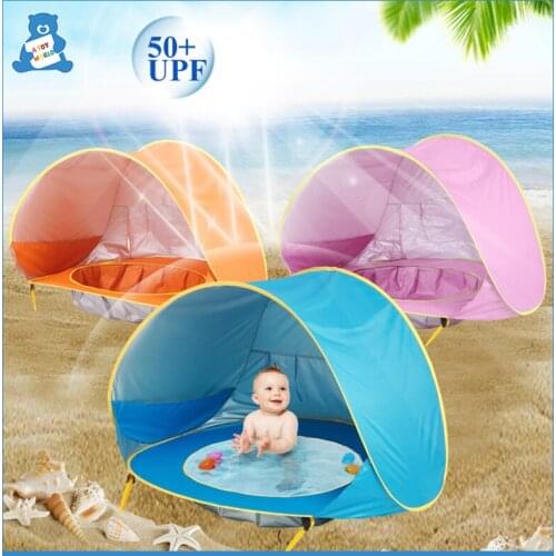 Baby Beach Tent Sun Shelters Kids Outdoor Waterproof Pop Up Tent Sun Awning Pool UV-Protecting Sunshelter Camping Sunshade Beach