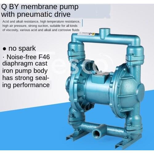 Stainless steel diaphragm pump pneumatic cast iron paint pump qby-25 sewage mud pump pneumatic pump