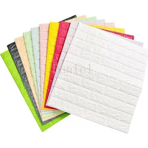 Home Decoration 3d Stone Brick Wall Stickers Brick Wall Paper Self-adhesive Home Decoration Stickers Room Kitchen Diy Decoration