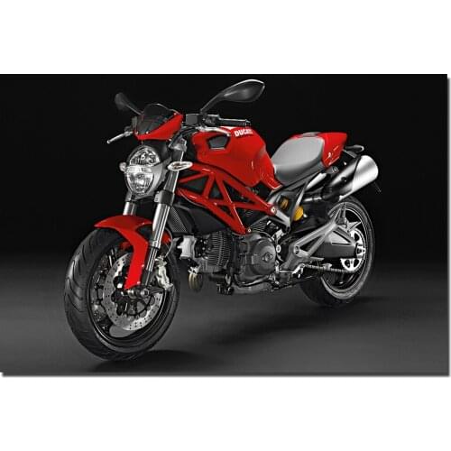 Ducati Monster 696 Sport Motorcycle Decorative Wall Art Posters and Prints Framed Canvas Painting Picture For Living Room Decor
