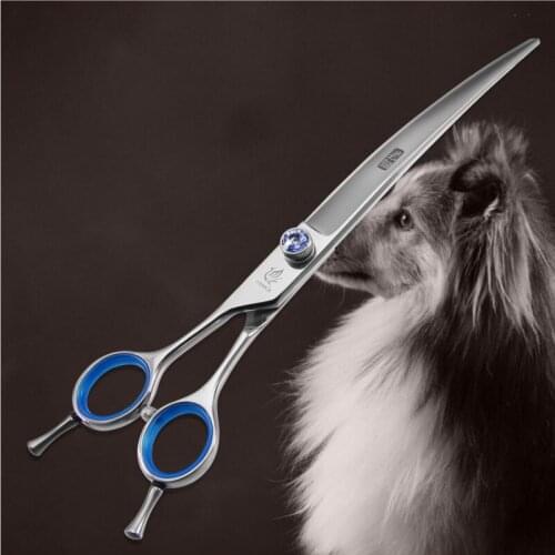Fenice 8.0 inch Curved Pet Grooming Scissors Japan 440C for Dog/Cat Hair Cutting Shaer Grooming Supplies