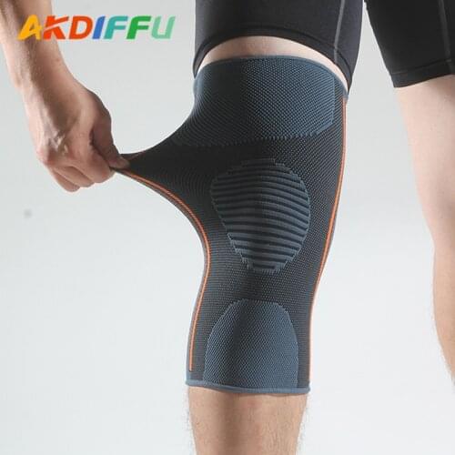 1PC Fitness Running Cycling Knee Support Braces Elastic Nylon Sport Compression Knee Pad Sleeve for Basketball Volleyball