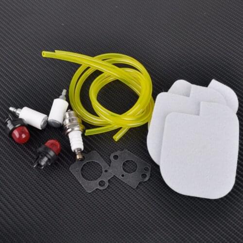 LETAOSK New Air Filter Fuel Filter Primer Bulb Gasket Spark Plug Kit Tool Fit For Poulan P3314 P3416 P3816