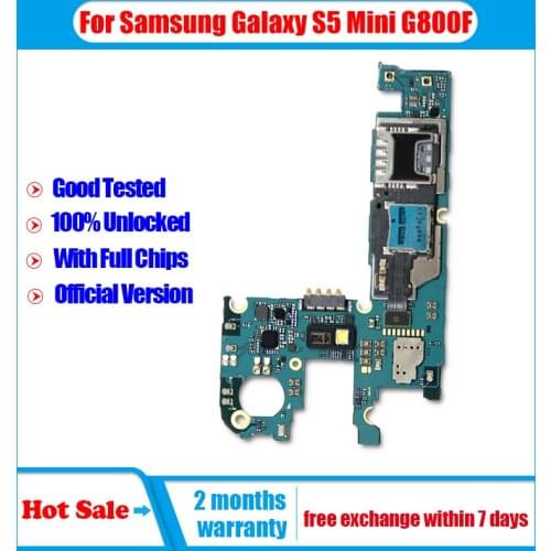 LISFG Europe Version 16GB For Samsung Galaxy S5 Mini G800F Board Original For Samsung Galaxy S5 Mini G800F Motherboard Mainboard