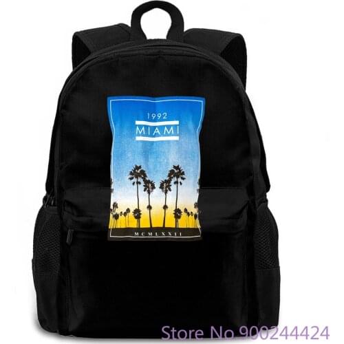 Bespoke moda Slim fit white/multicolor sunny Miami beach Design Style New women men backpack laptop travel school adult