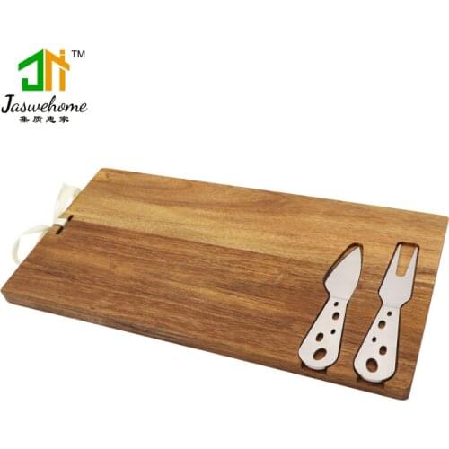 Jaswehome 3pcs Cheese Board Set Cheese Knife And Boards Wooden Cheese tools Slicer Kitchen Utensils