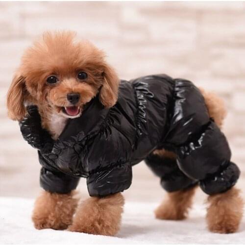 New Winter Pets Dogs Coat Jacket Waterproof Clothing Puppy Warm Down Hoodies Four-Legs Ski Teddy Bear Pet Outfit For Dog Clothes