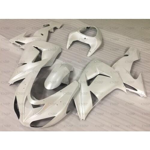 Ninja ZX 10r 2006 - 2007 Abs Fairing ZX-10r 06 Body Kits ZX-10r 2007 Pearl White Abs Fairing