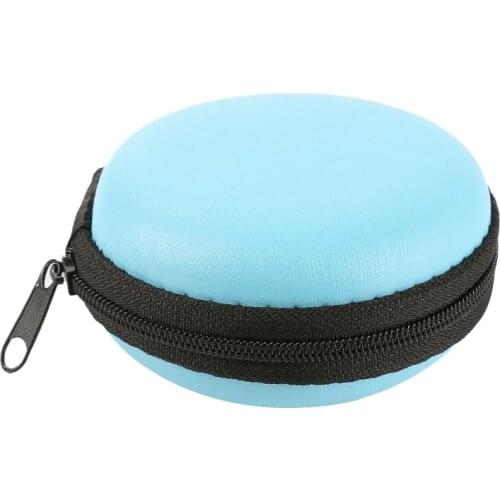 USB Cable Organizer Earphone Case Hand Spinner Portable Headset Box Hard Round Shape Earphone Bag Zippered