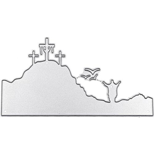 Easter Cross Metal Cutting Dies Stencil Scrapbooking DIY Album Stamp Paper Card