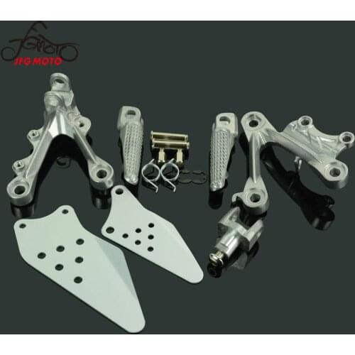 Motorcycle Front Foot Pegs Pedals Footrests Pedal Pads For KAWASAKI ZX6R 2009-2012 2014