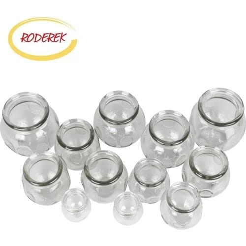 Transparent Glass Antiskid Fire Therapy Glass Cupping Vacuum Glass Cupping Tank