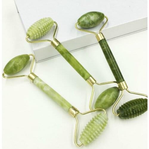 1 Pc Kanbuder Double Head Facial Massage Roller Jade Face Slimming Body Head Neck Nature a Device