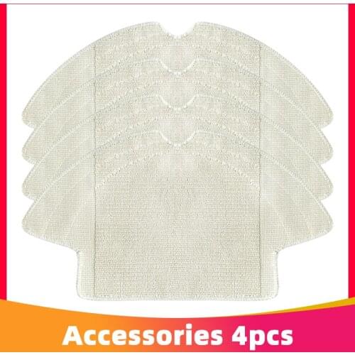 4Pcs Washable Mop Cloth Dishcloth for 360 S6 Robot Vacuum Cleaner Replacements Parts