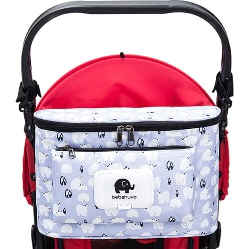 Diaper Bag Cartoon Baby Stroller Bag Organizer Bag Nappy Bags Carriage Buggy Pram Cart Basket Hook Accessories Bento Meal Pack