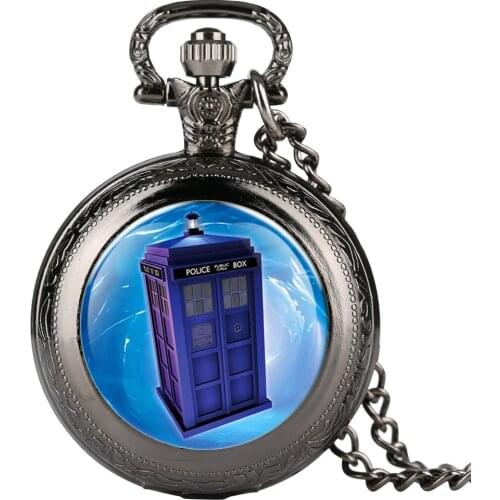 Vintage Pocket Watch for Men Woman House Pattern Pocket Watches for Teenagers Quartz Analog Necklace Gift Watch for Kid