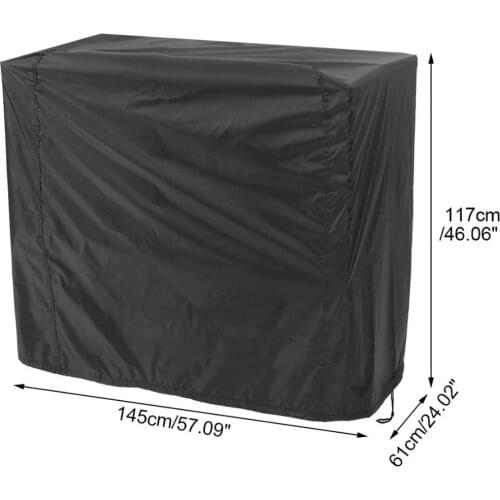Outdoor Waterproof Barbecue Cover BBQ Grill BBQ Cover Garden Yard Grill Protector 3 Sizes for Garden Supplies Black