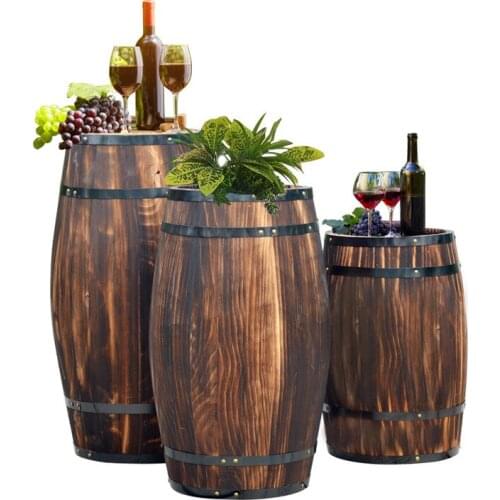 High 27/40/50/60/70/80/90/100 CM Decorative Wood Wedding Photography Props Grape Cask Wine Cask Barrel Bar Tool