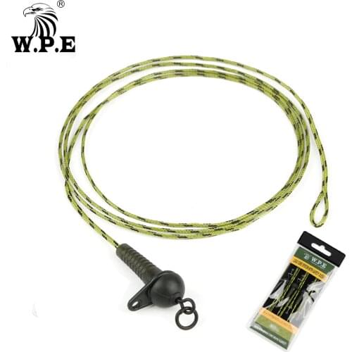 W.P.E Carp Fishing Leader Line 3pcs/1pack 35LB/45LB Braided Lead Core Hair Rig Chod Hybrid Lead ClipCarp Fish Line Fish Tackle